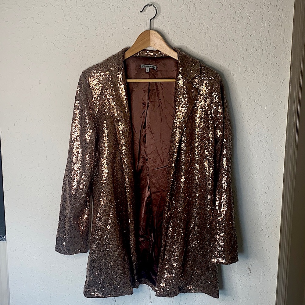 beautiful sequin jacket.